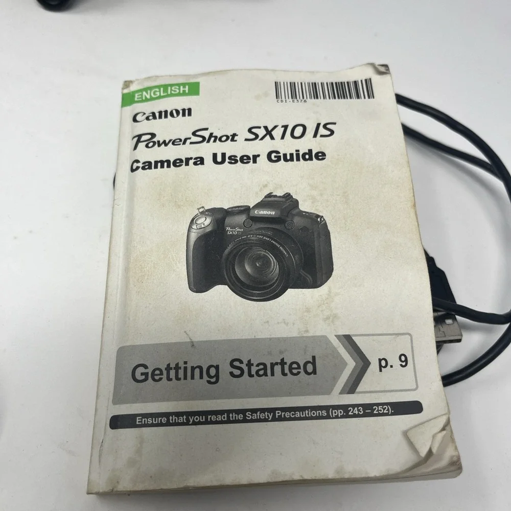 Canon PowerShot SX10 IS 10.0MP Digital Camera With Bag -Black Tested